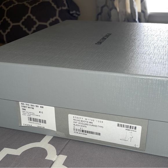 Like New worn once with box!!! Authentic Balenciaga Knit Jacquard Bootie!!! - Picture 6 of 7